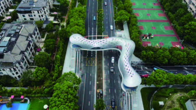 Binh Jiang Yu Hua Lane Overpass in Hangzhou